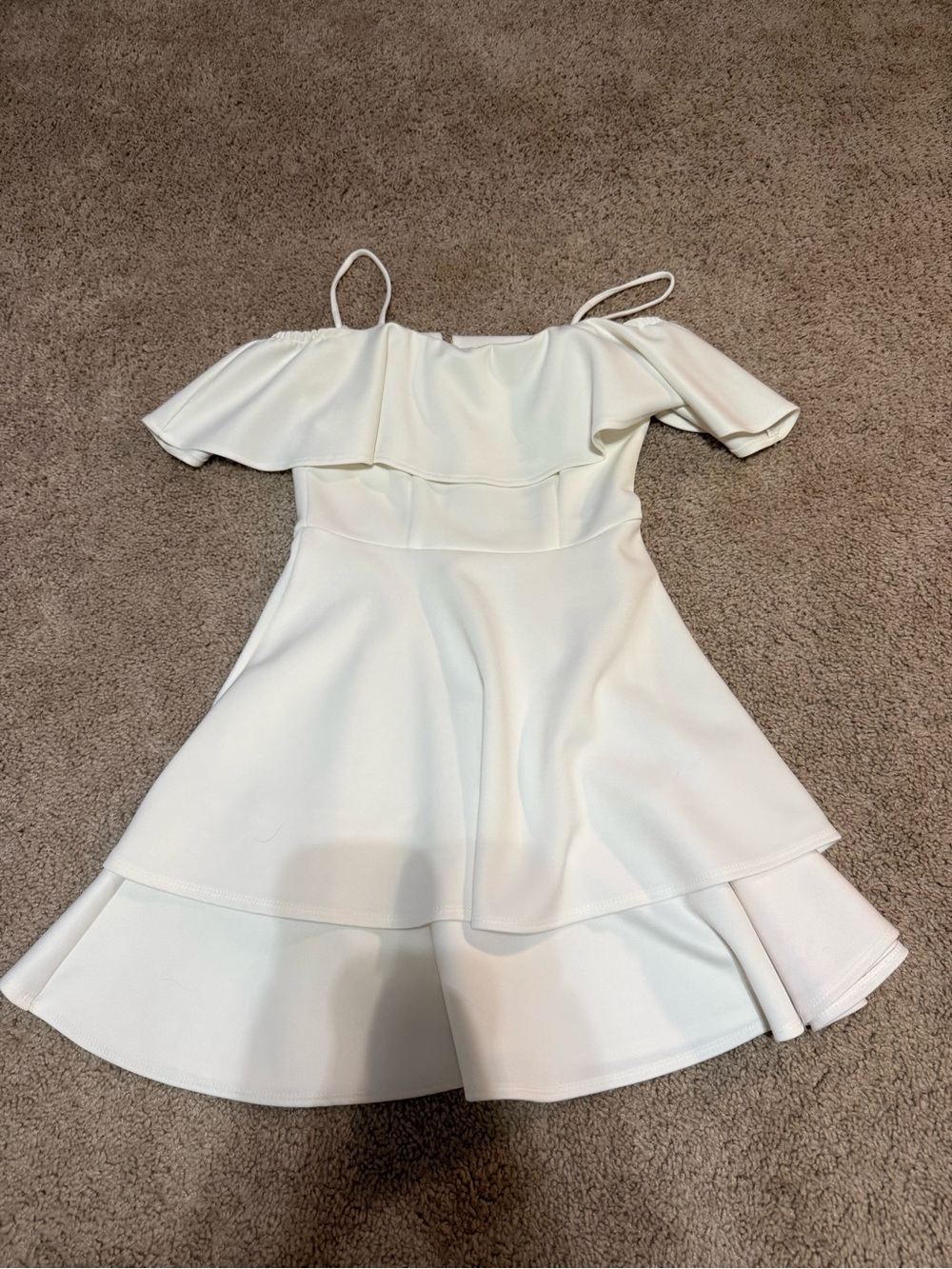 Darling White Structured Ponte Jumpsuit with Front Zipper